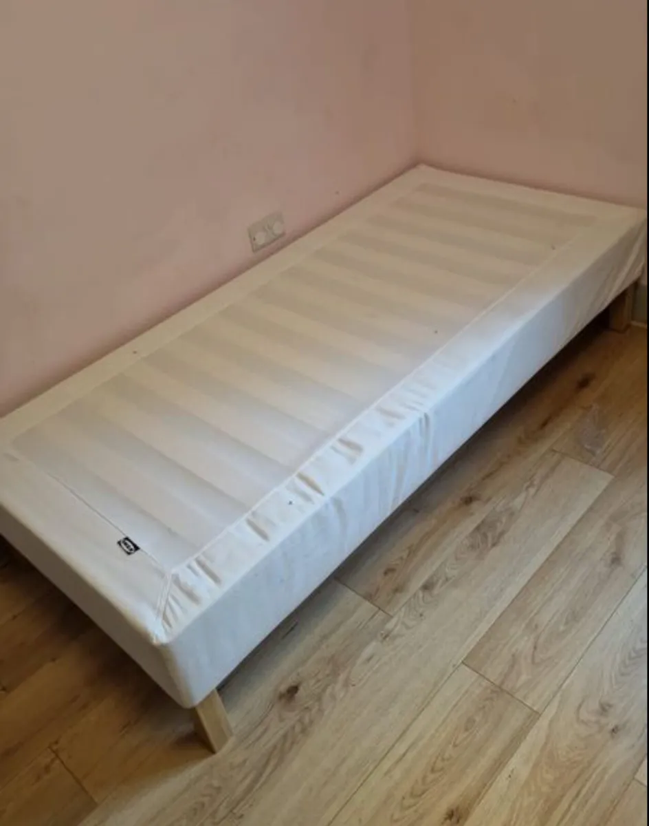 Ikea Lyngör Bed base (wooden legs) - Image 1
