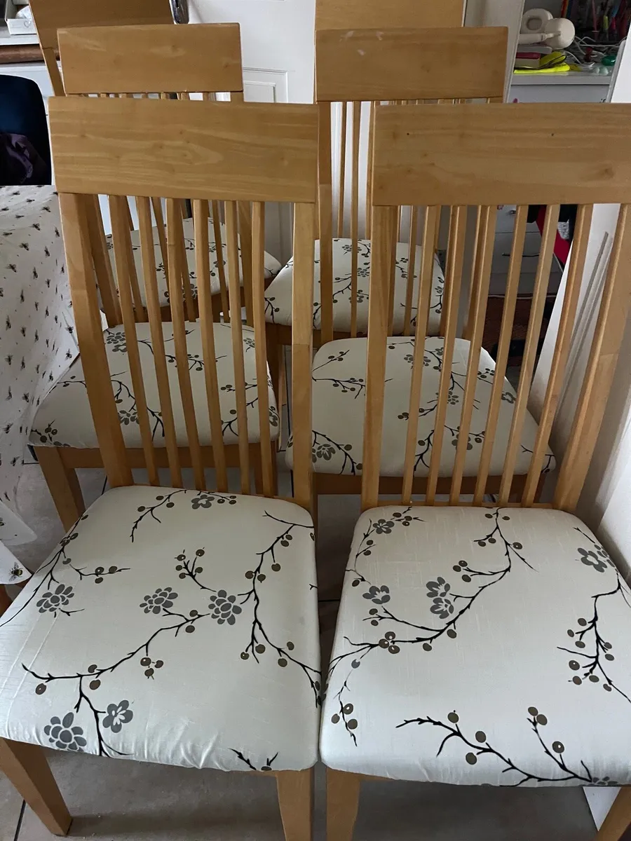 6 dining chairs - Image 1
