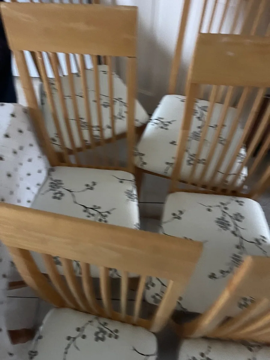 6 dining chairs - Image 2
