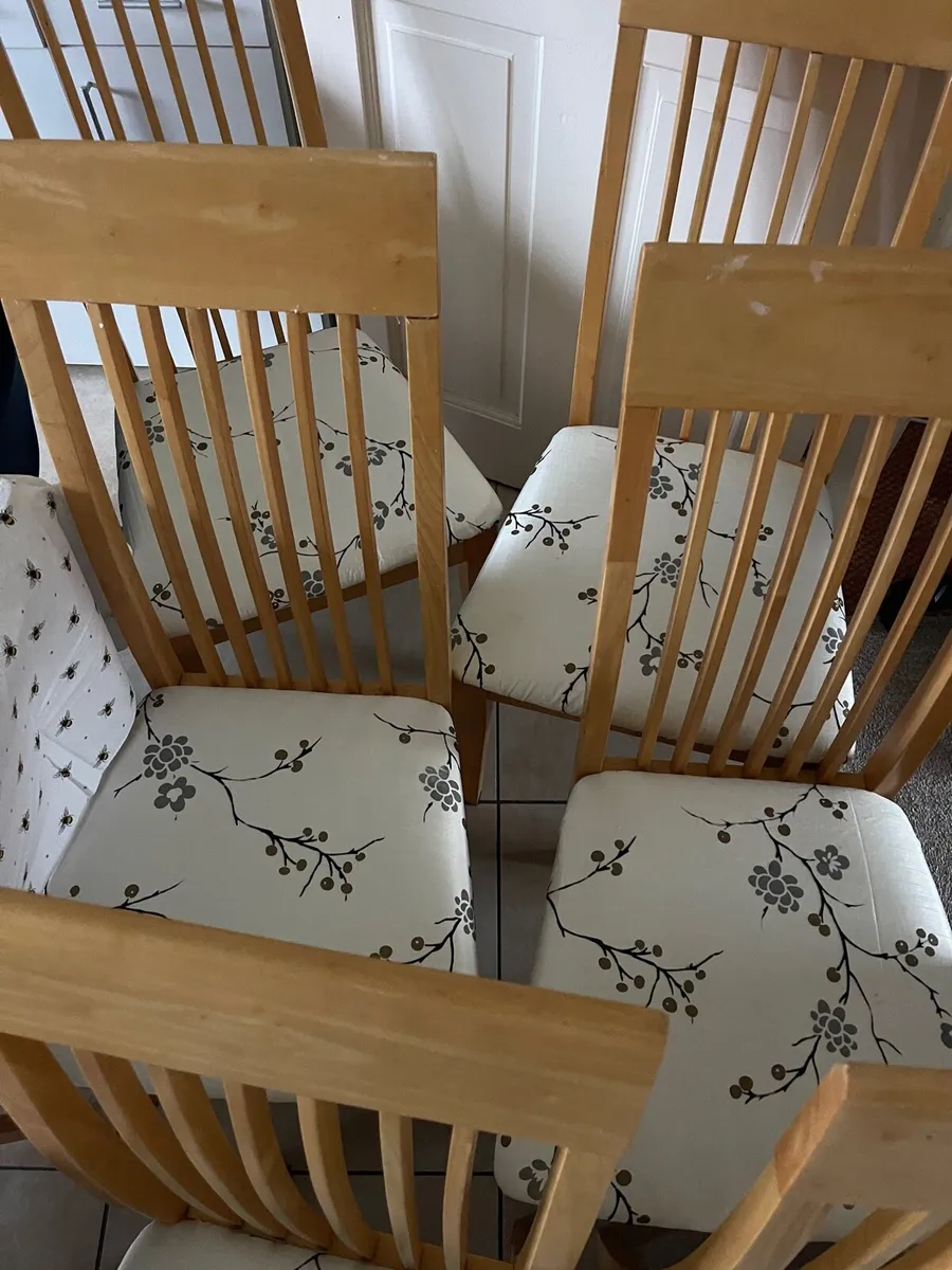 6 dining chairs - Image 3
