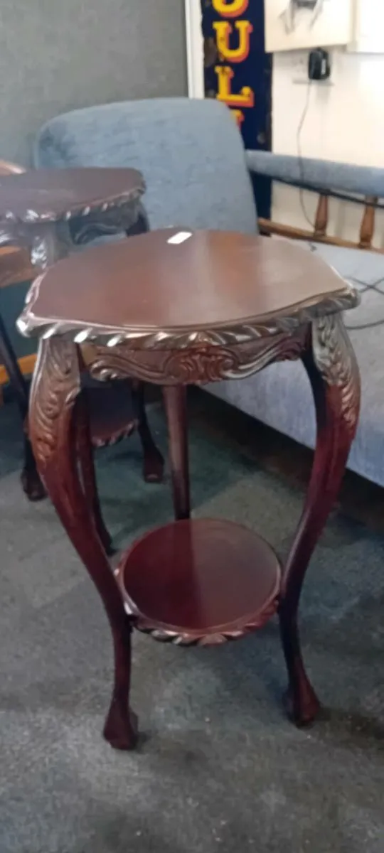 Decorative Mahogany Plant Stand - Image 1