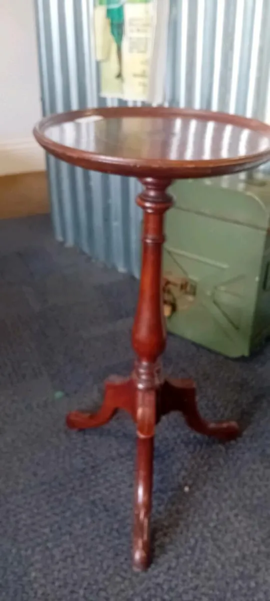 Edwardian Era Inlaid Wine Table - Image 1