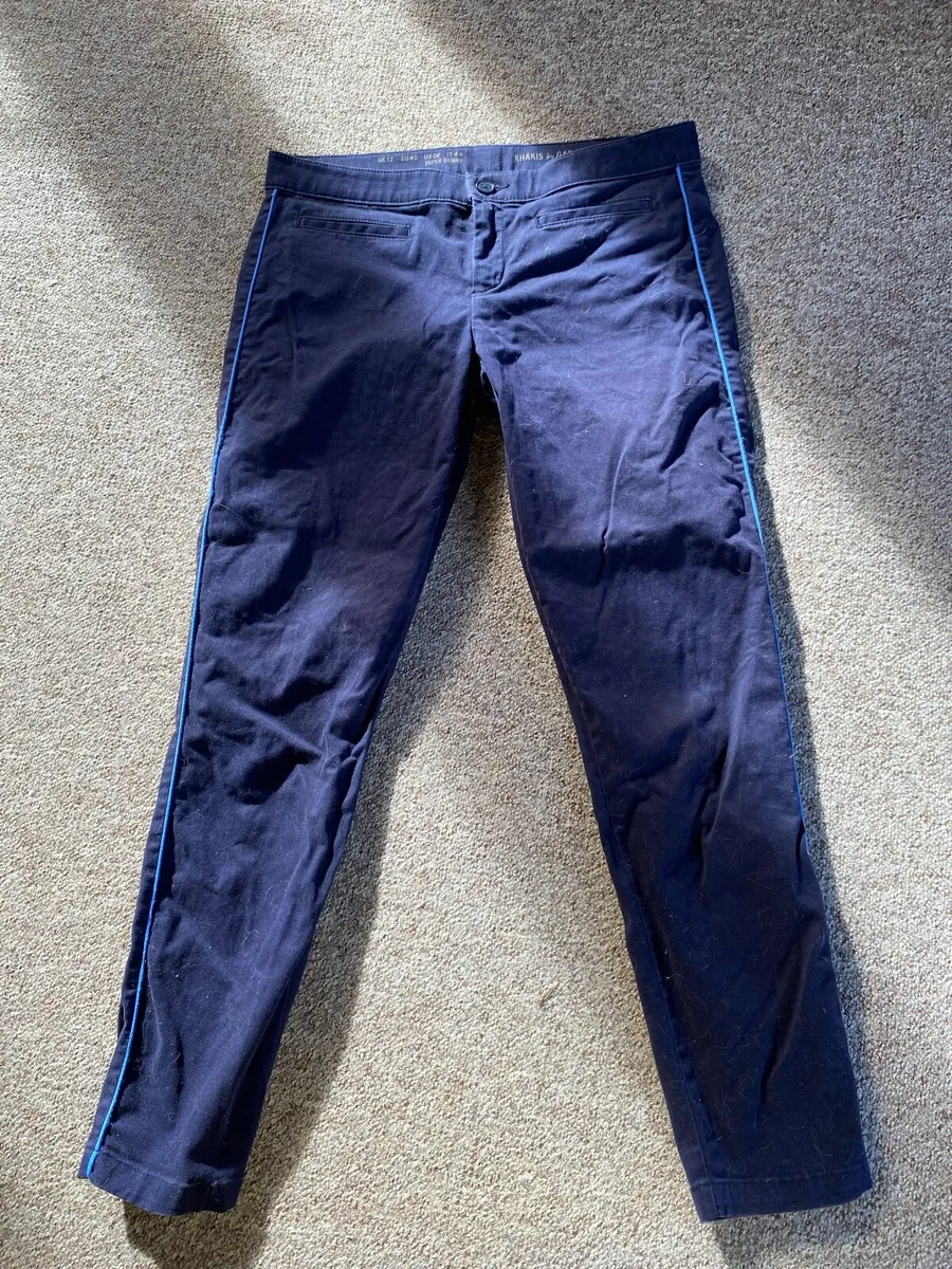 KHAKIS by GAP. Super skinny fitted navy trousers - Image 2
