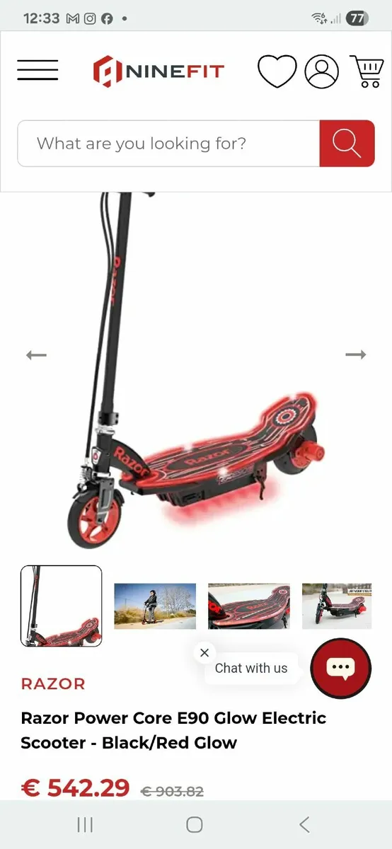 Razor e90 glow power core scooter - Image 1