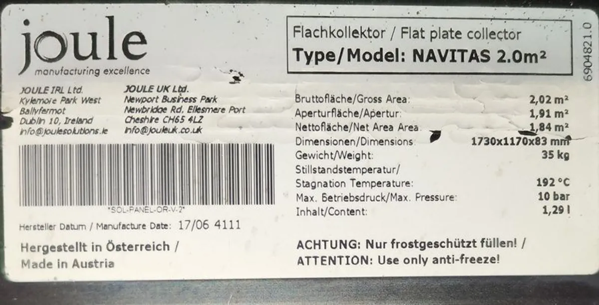 Complete Solar Thermal System Joule - Image 4