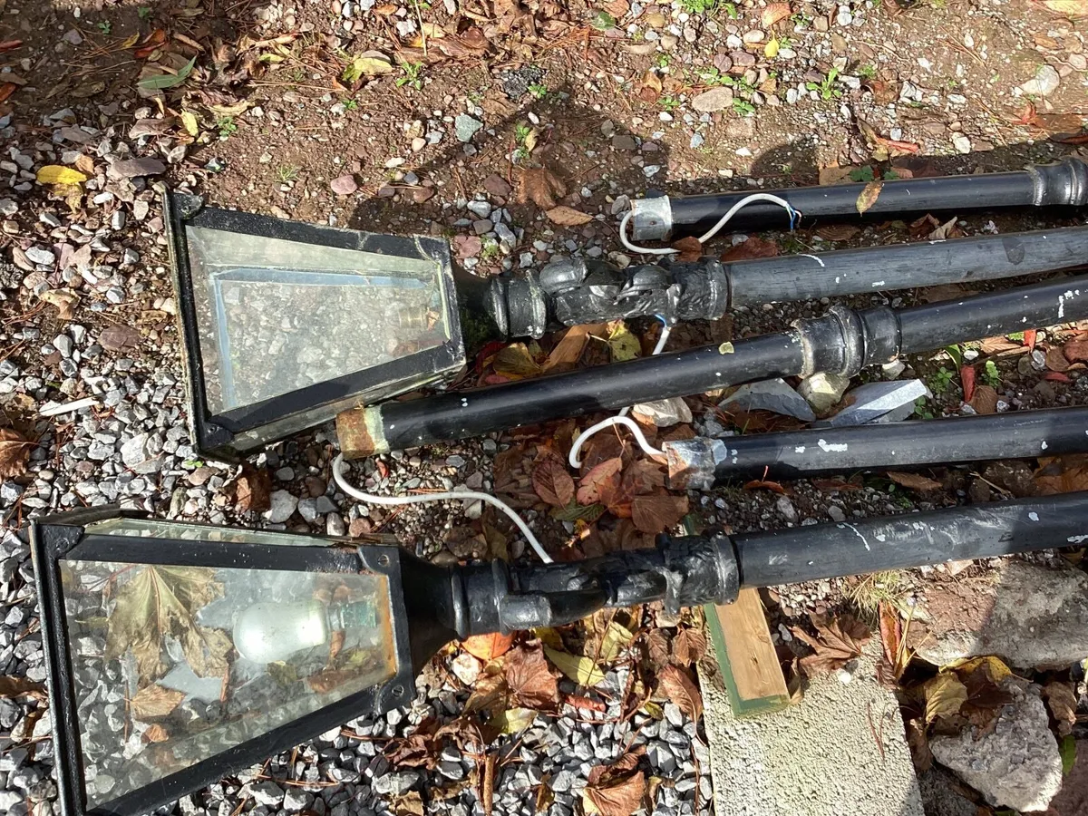 Cast iron lights x6 - Image 2