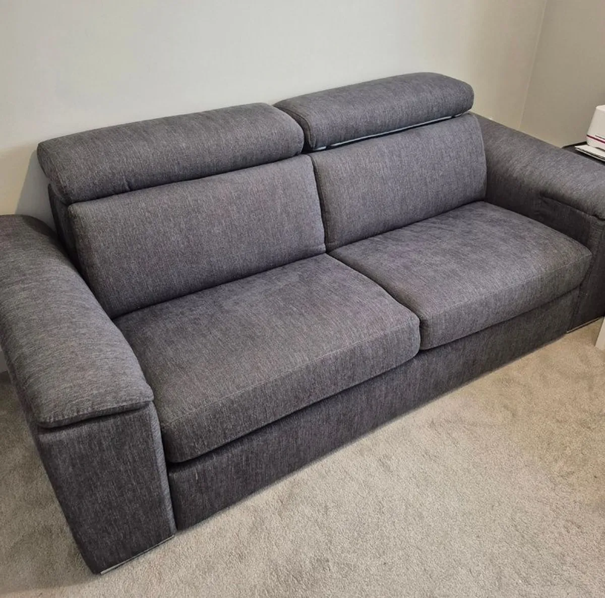 Rubra 2 Seater Grey Sofa Bed - Image 1