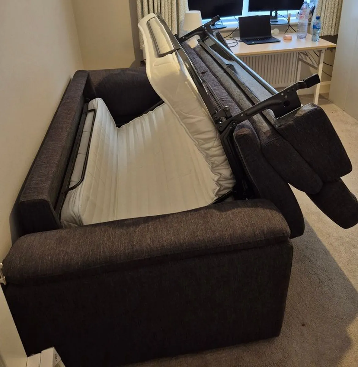 Rubra 2 Seater Grey Sofa Bed - Image 3