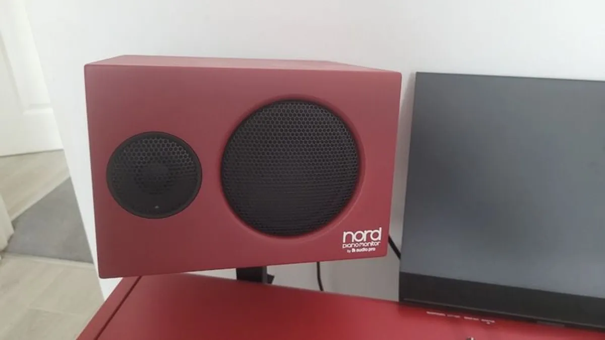 Nord Piano Monitors V2 with Brackets - Image 2