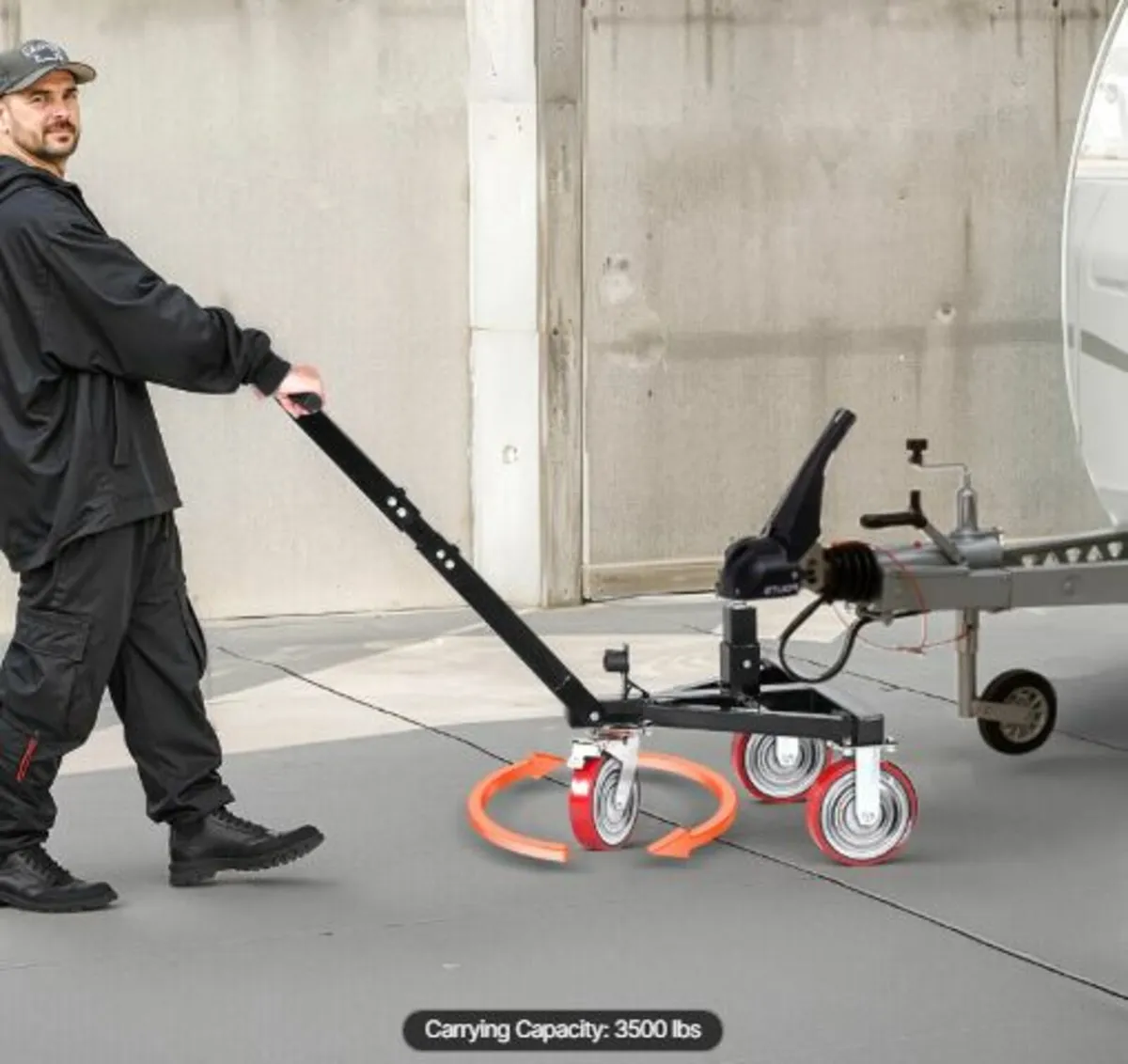 Trailer Dolly,3500lbs Tongue Weight Capacity,18in - Image 4