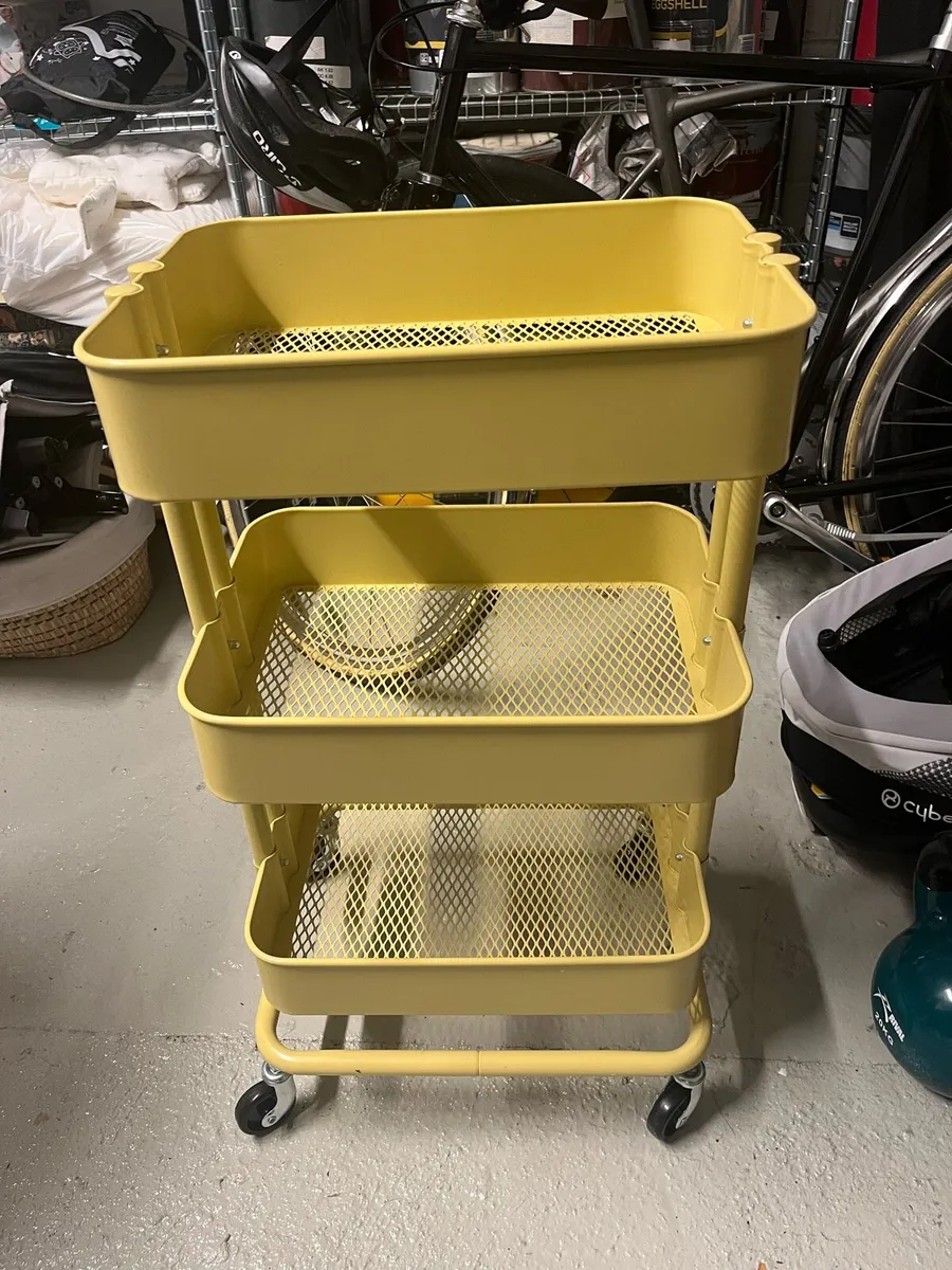 IKEA RÅSKOG trolley, yellow beige