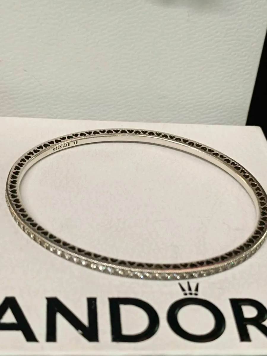 Pandora Radiant Heart Bangle - Image 1