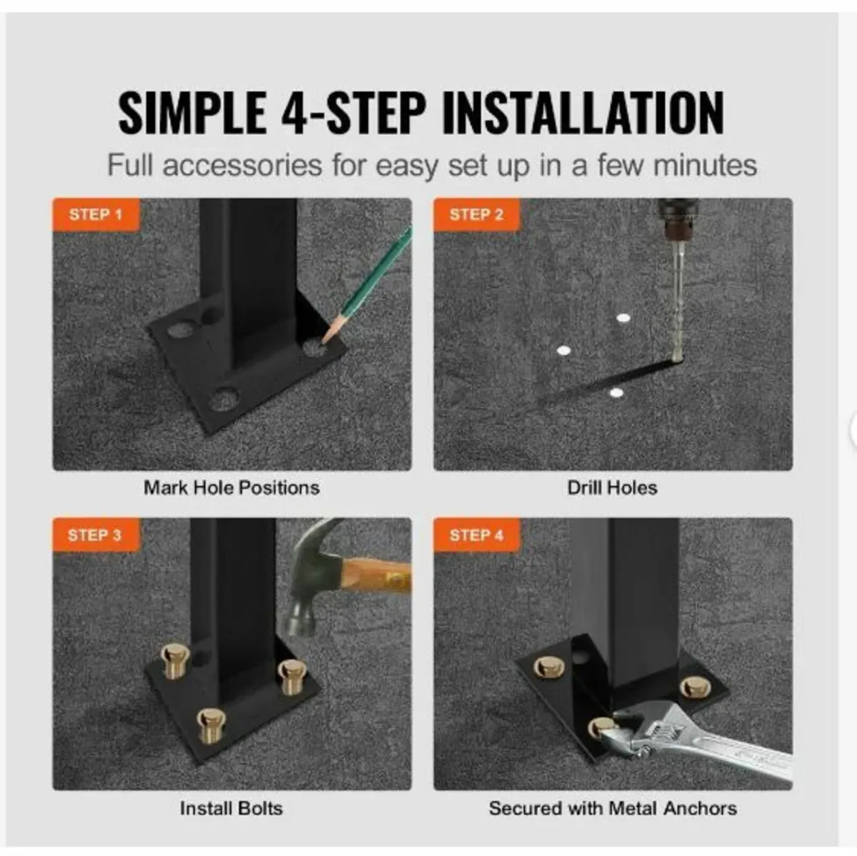 Iron X Handrail Picket #2 Railing Rail Fits 2 Ste - Image 2