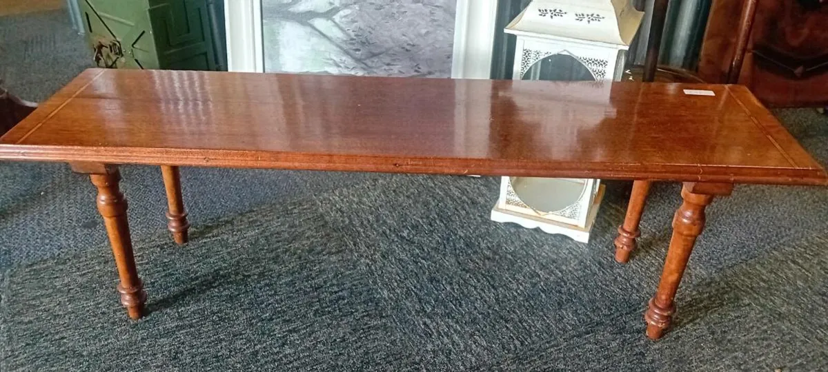 Edwardian Inlaid Mahogany Window Table - Image 1