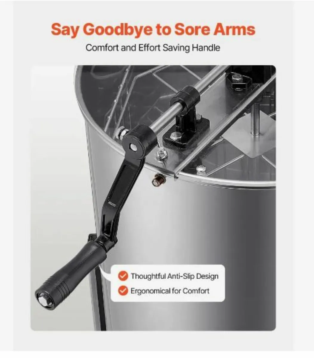 Honey Extractor, 4/8 Frame Manual - Image 2