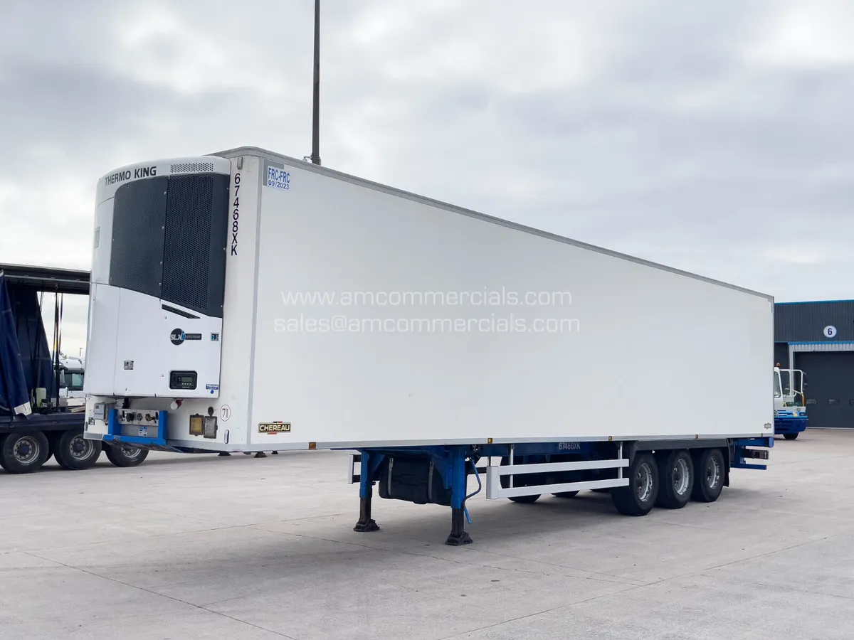 2017 CHEREAU TWIN EVAP TRI AXLE FRIDGE TRAILER - Image 3