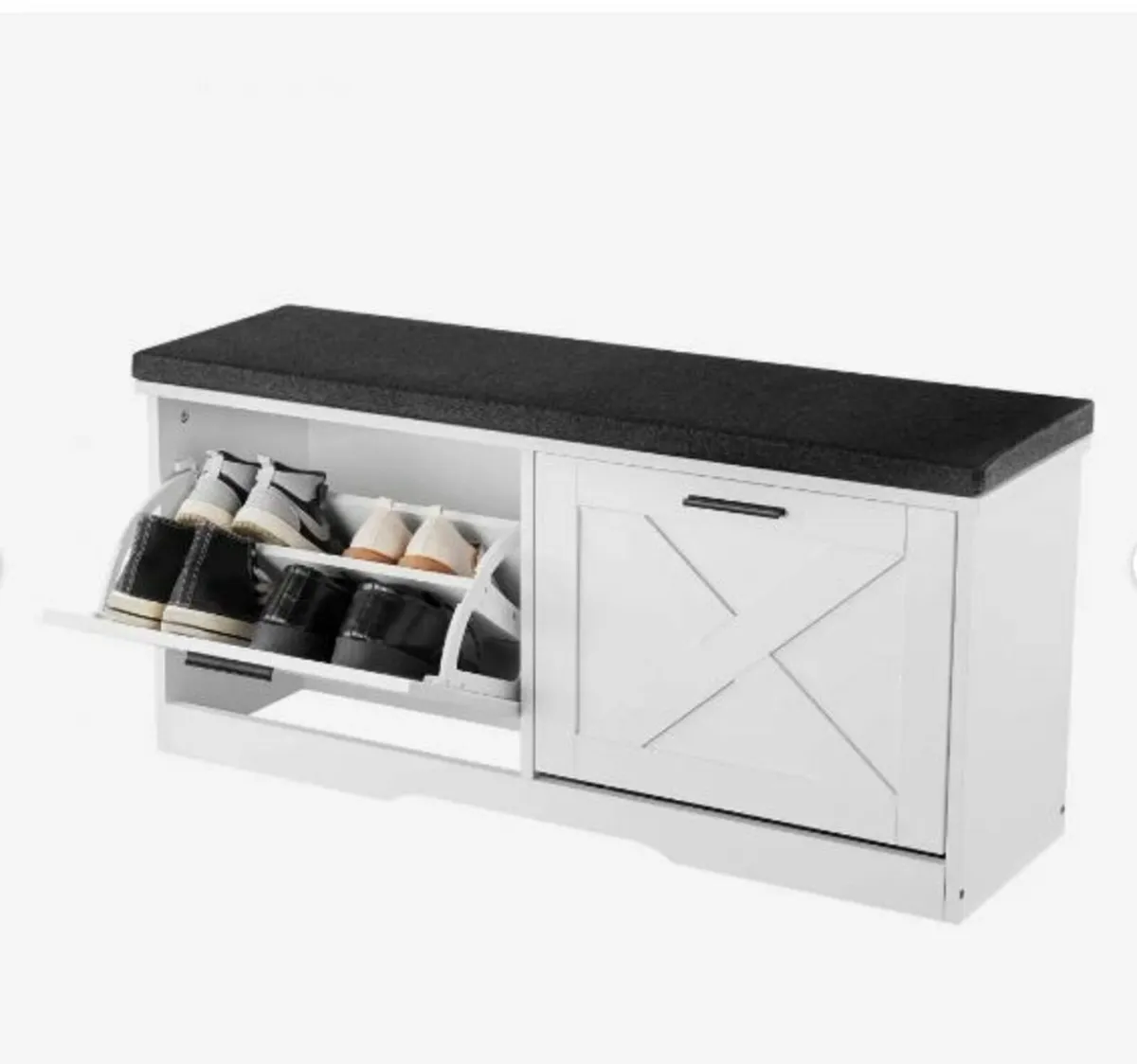 Entryway Shoe Storage Bench, 1000 x 305 x 475 mm - Image 1