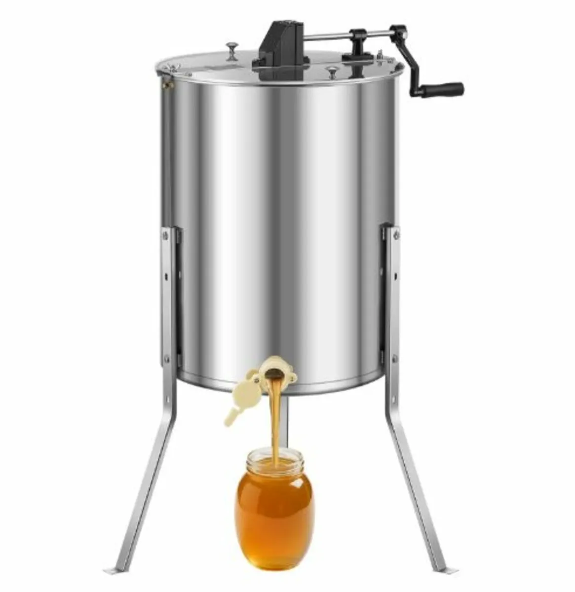 Honey Extractor, 4/8 Frame Manual Honey Spinner - Image 1