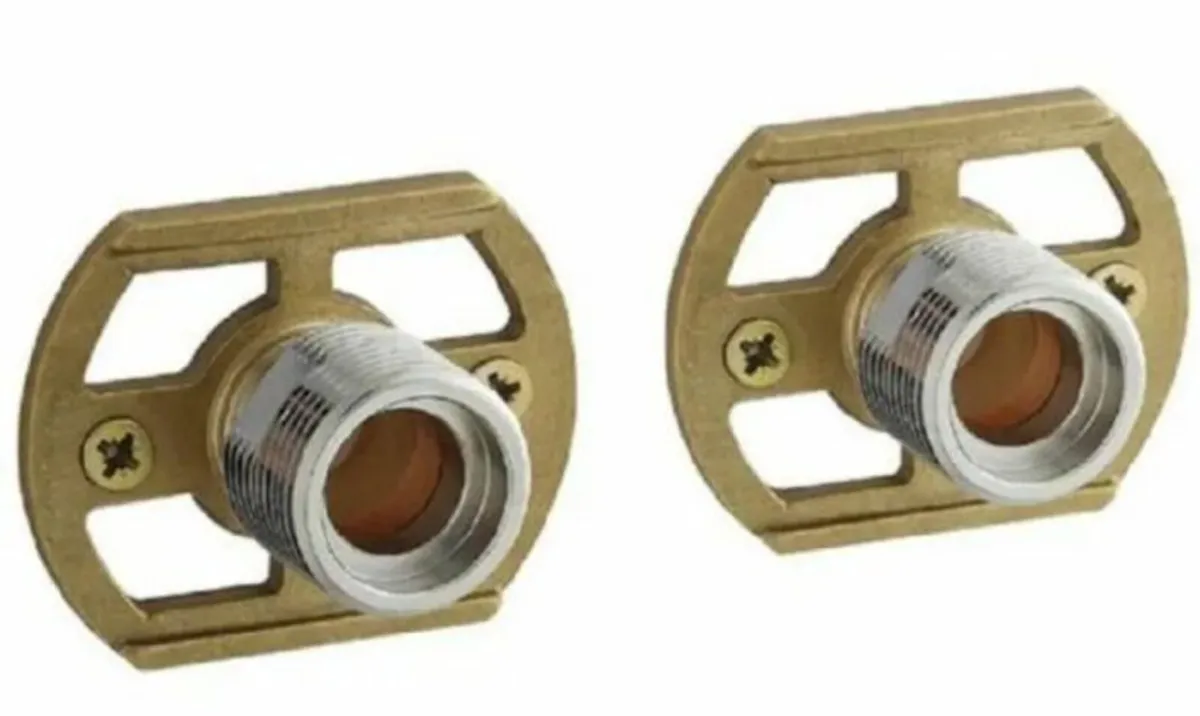 BATHSHACK - Brushed Brass Square Rain Shower Deal - Image 2