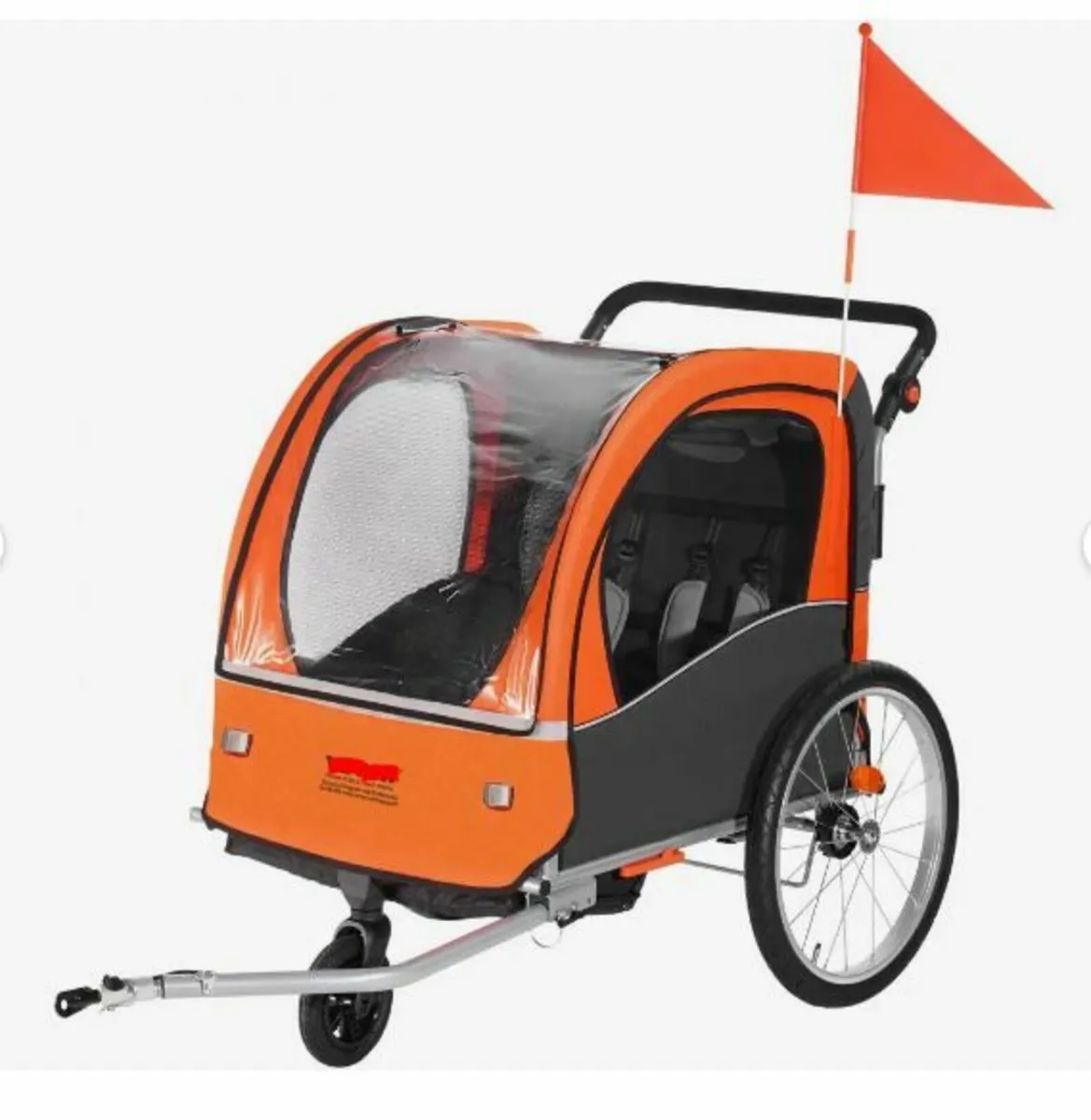 Bike Trailer for Toddlers, Kids, Double Seat - Image 1