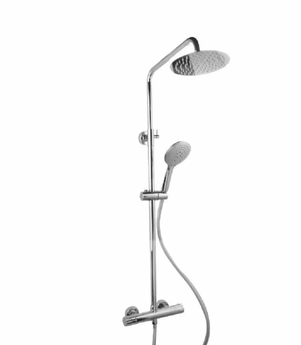 BATHSHACK - Chrome Round Rain Shower Deal - Image 1