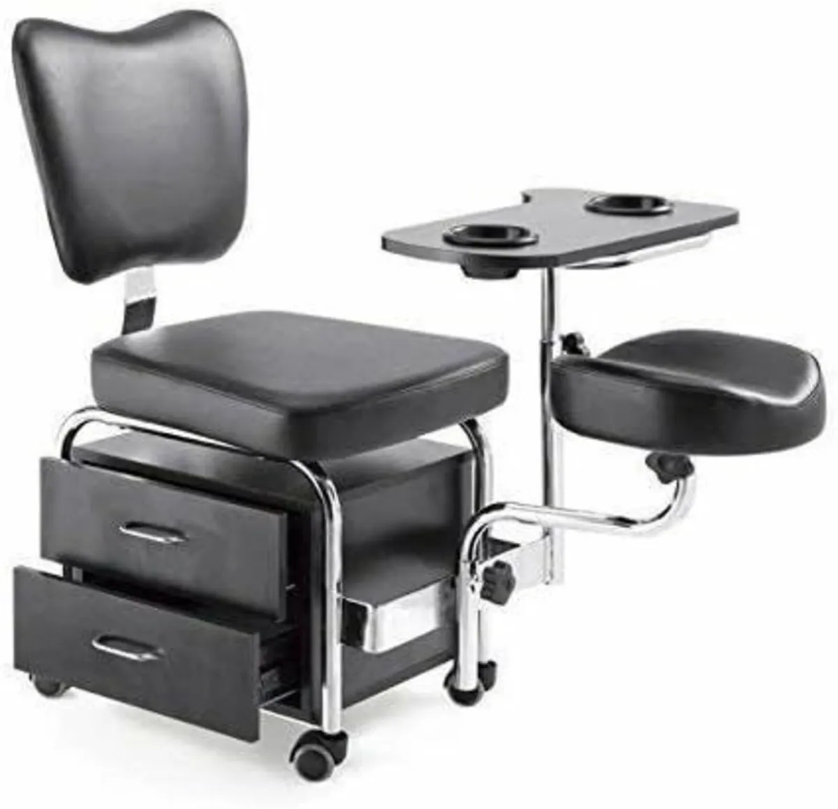 Pedicure & Manicure Station Chair with Drawer - Image 1