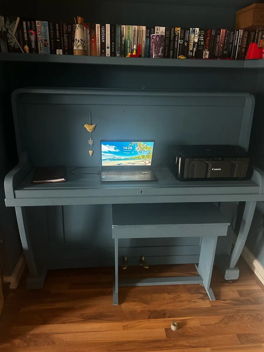 Piano Converted to Desk
