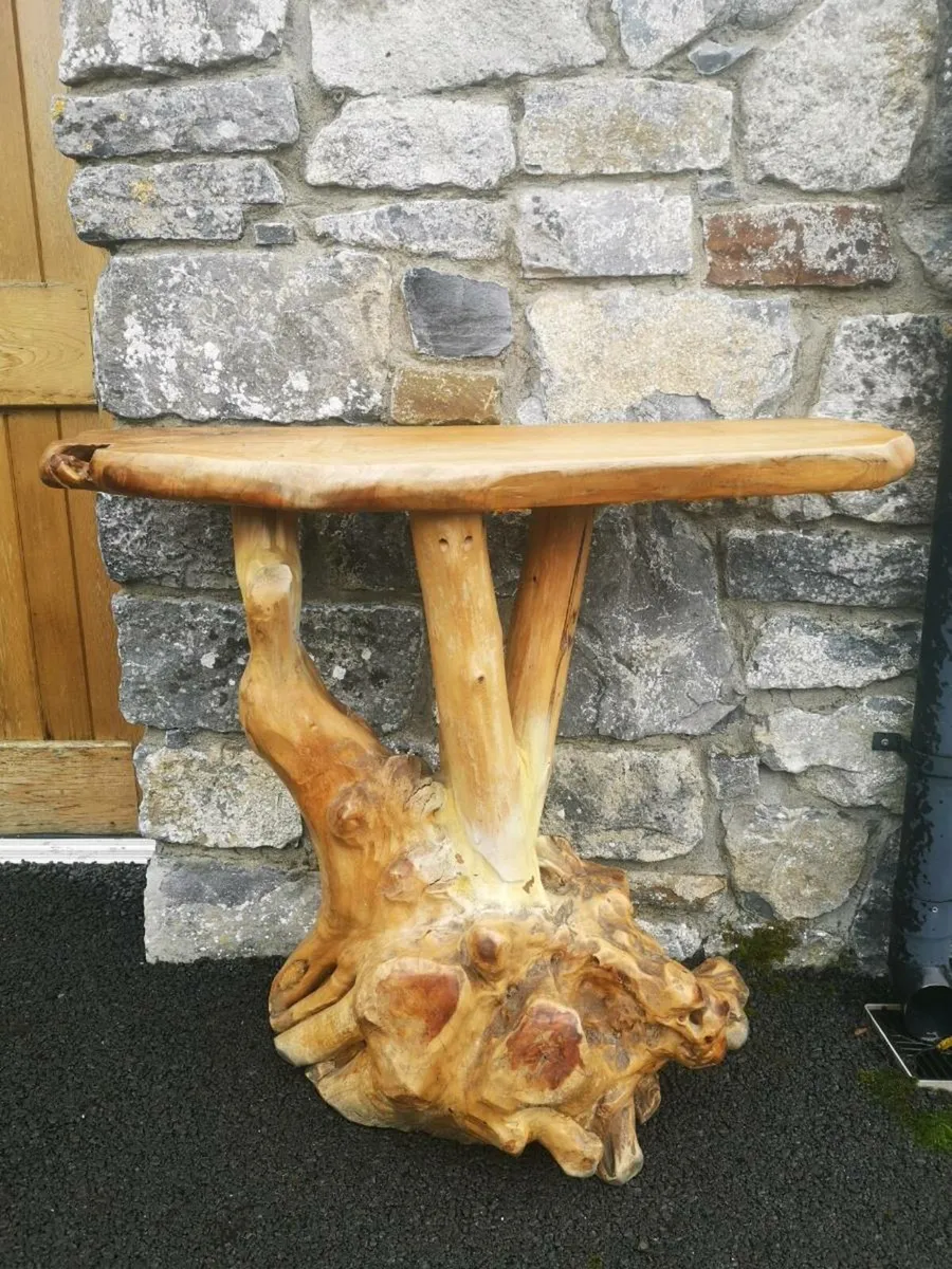 Vintage Tree Root Console Table - Image 1