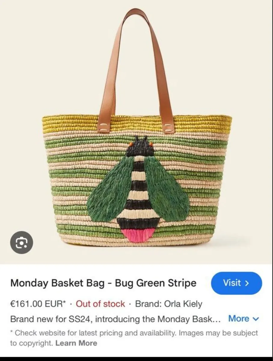 Orla Kiely Basket Bag - Image 3