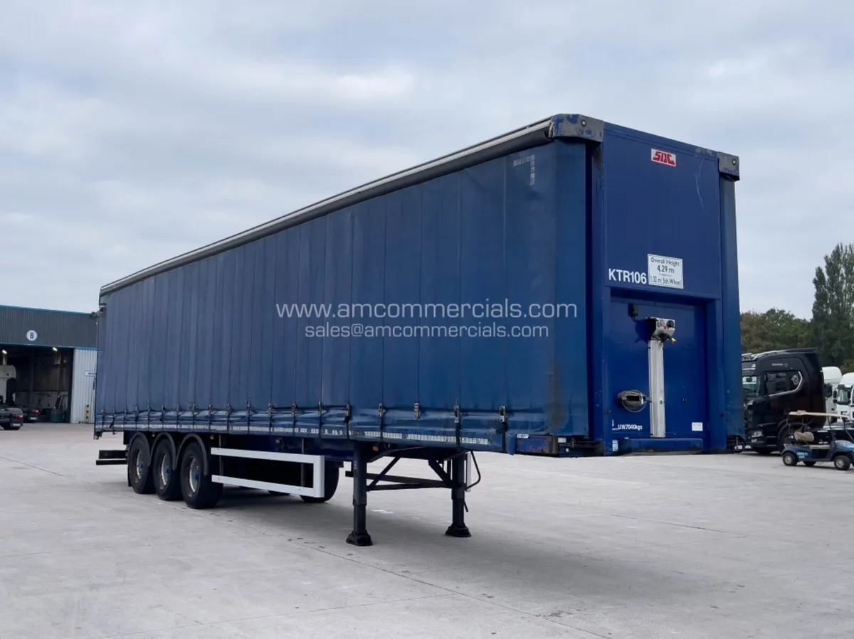 2014 SDC 4290MM TRI AXLE CURTAINSIDE TRAILER - Image 2