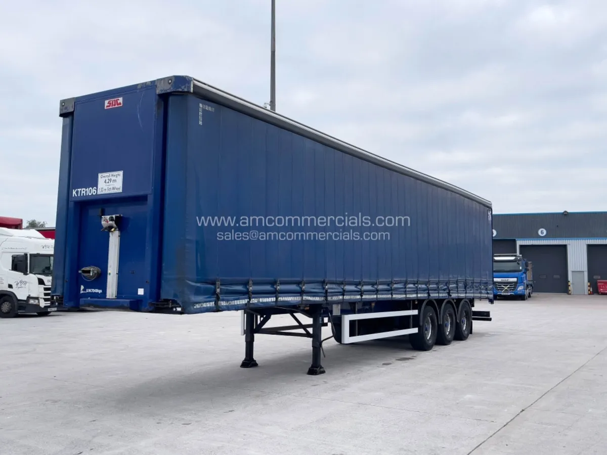 2014 SDC 4290MM TRI AXLE CURTAINSIDE TRAILER - Image 4