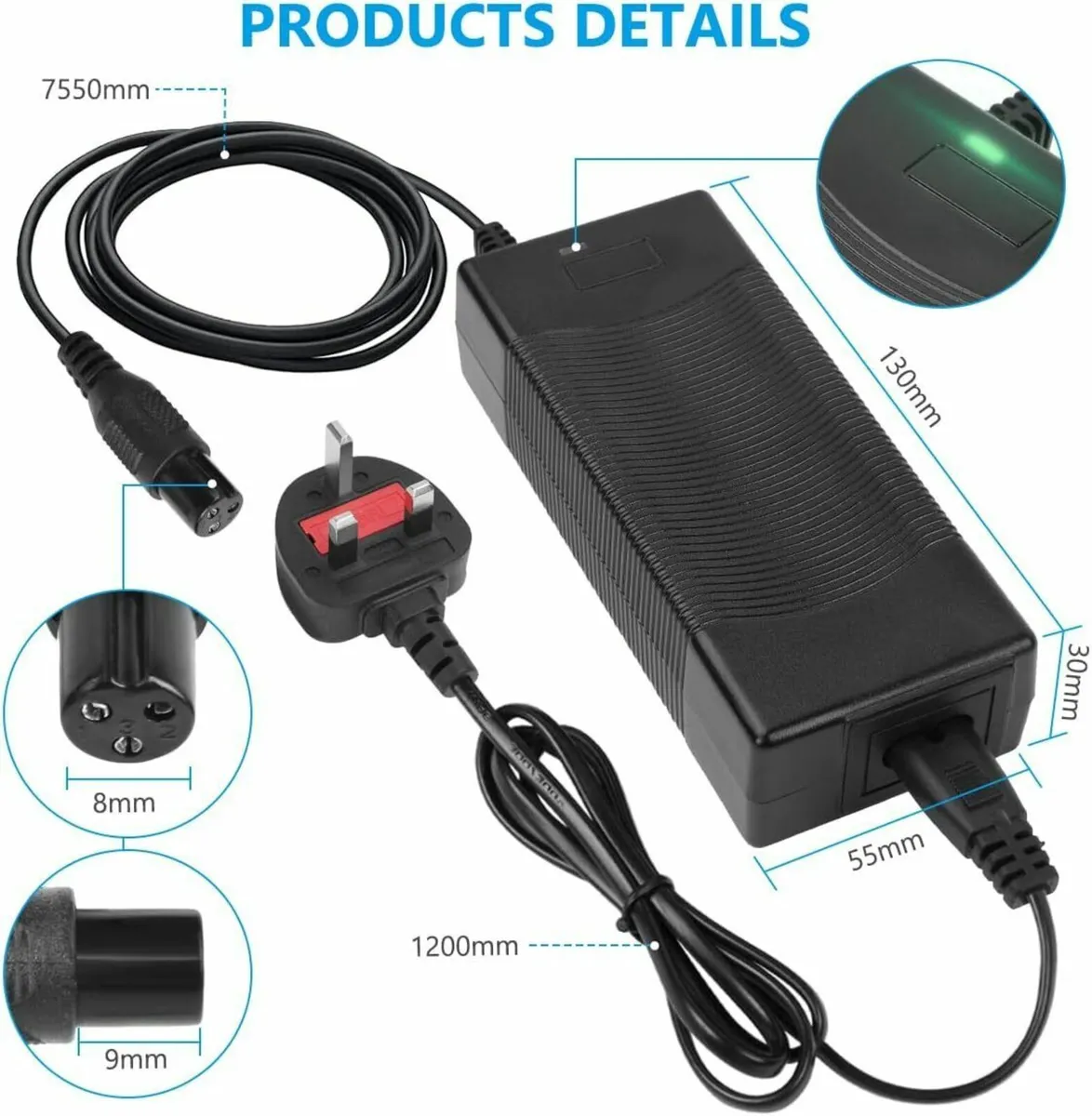 Scooter Charger Power Adapter Hoverboard Charger - Image 4