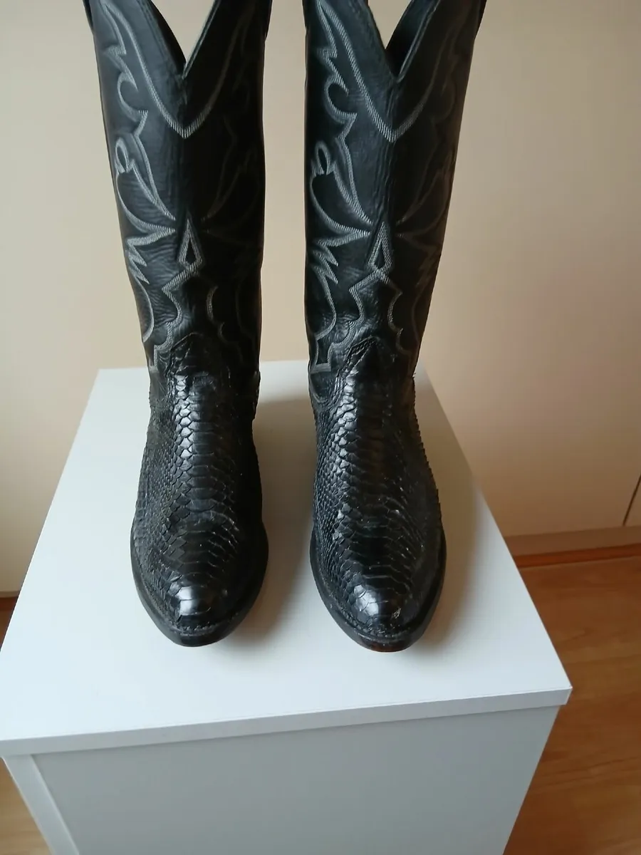 American Cowboy boots black size 8D - Image 1