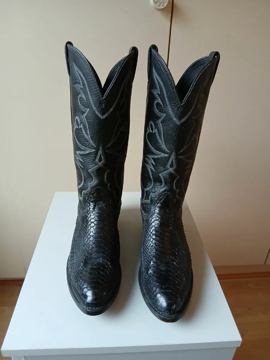 American Cowboy boots black size 8D - Image 2
