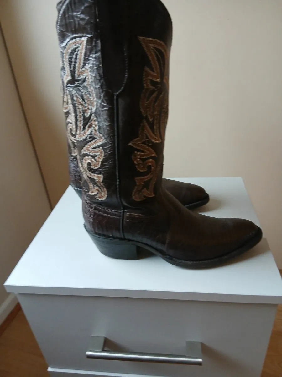 American Cowboy Boots, brown - Image 4