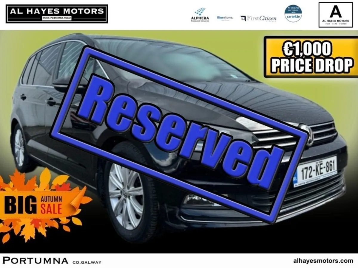 Volkswagen Touran Reserverd FOR Alan Highline 1.6 - Image 1