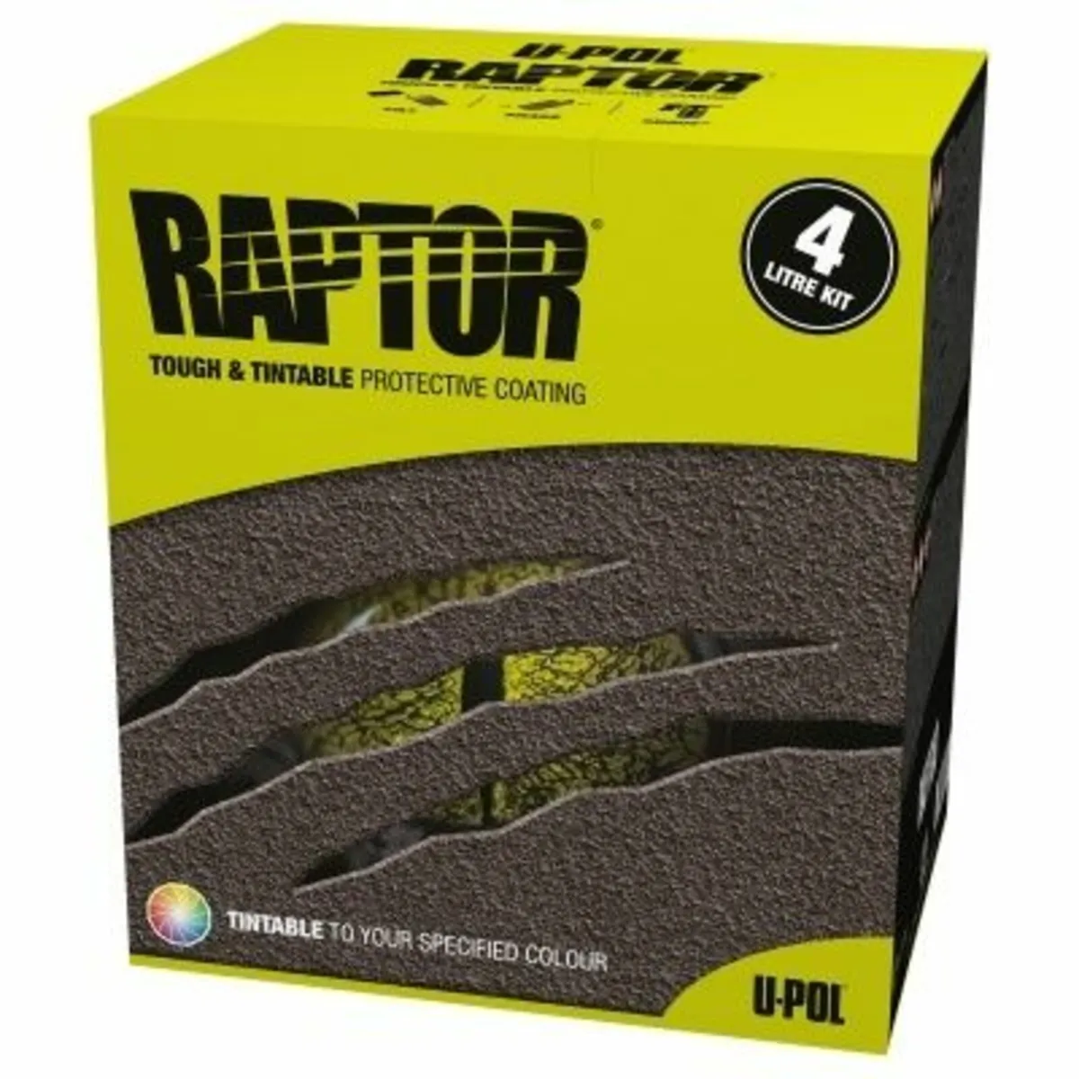 U-POL RAPTOR Black Spray on Liner Kit 4L – RLB/S4 - Image 1