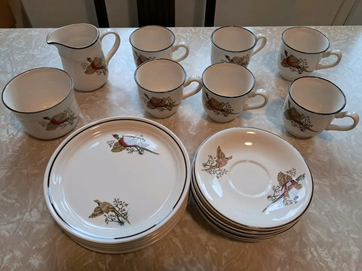 Arklow Pottery Wild Pheasant Tea Set - Image 1