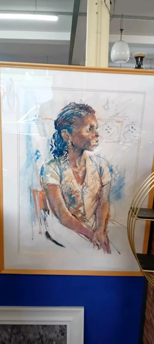 Large Original Signed Watercolour - Image 1