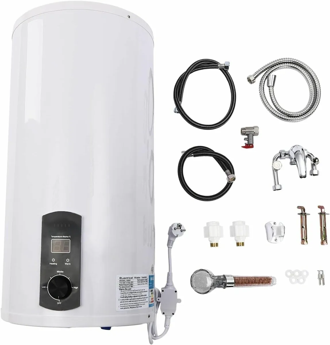 100L Electric Water Heater 2000W Wall Mount - Image 1