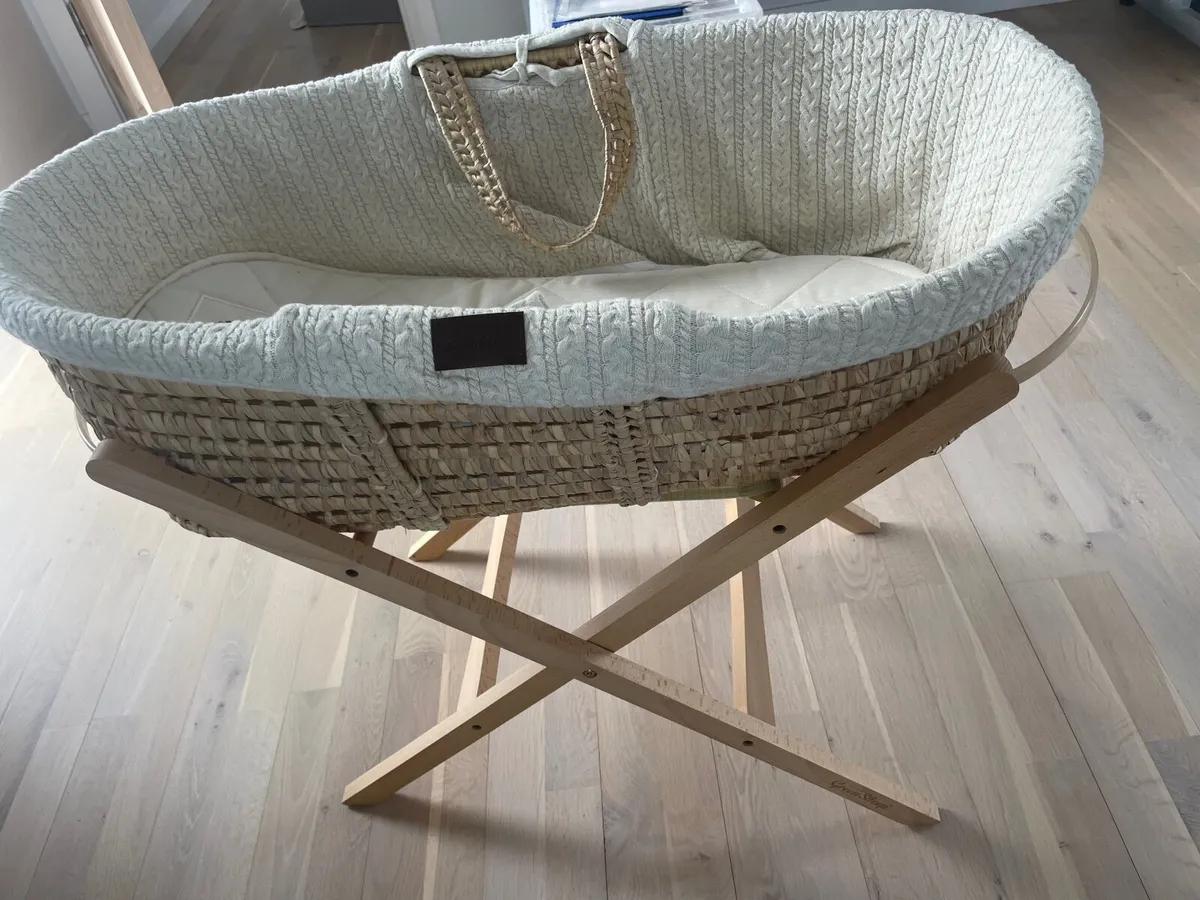 Little Green Sheep Moses Basket