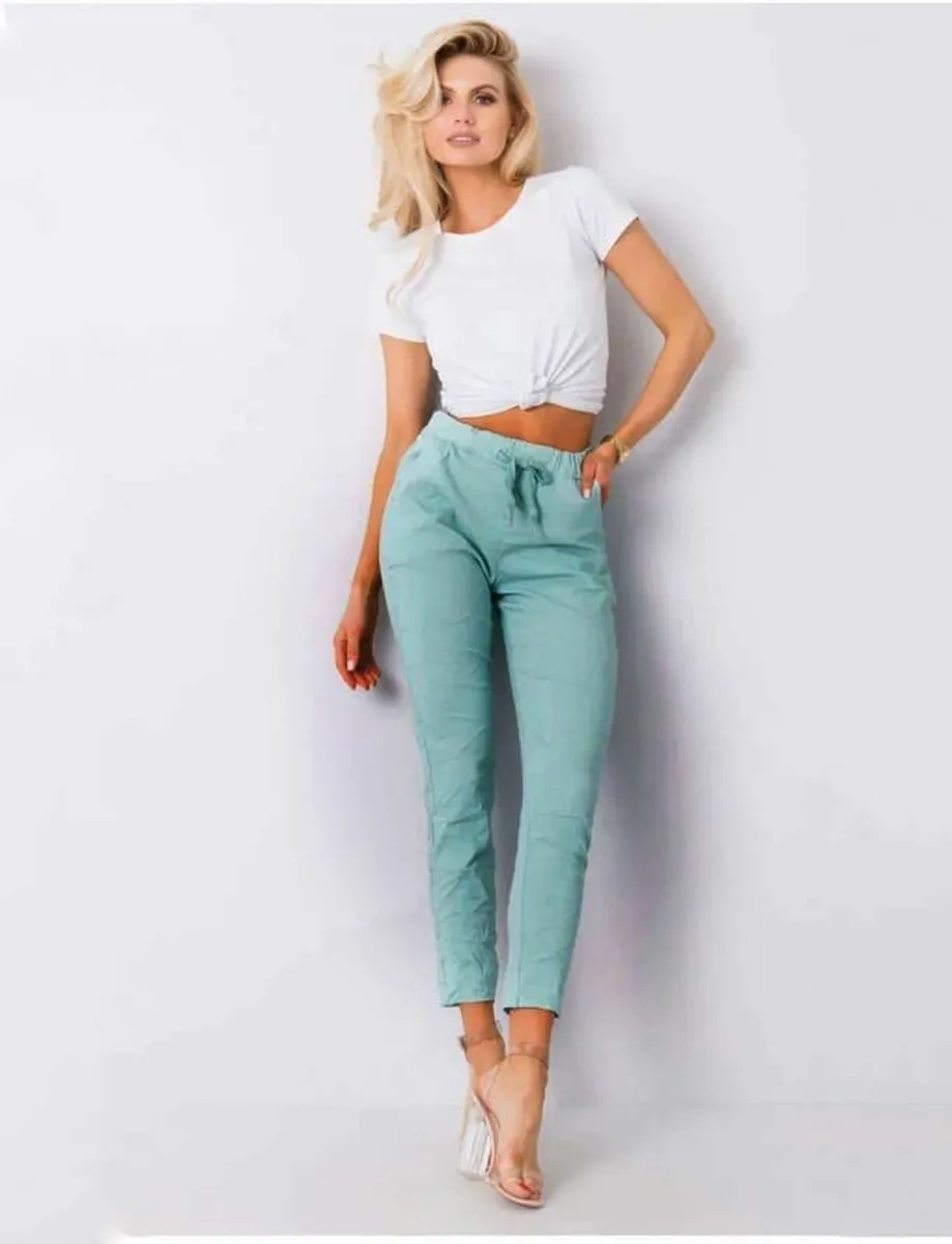 Ladies italian stretch trousers 10/16 - Image 2