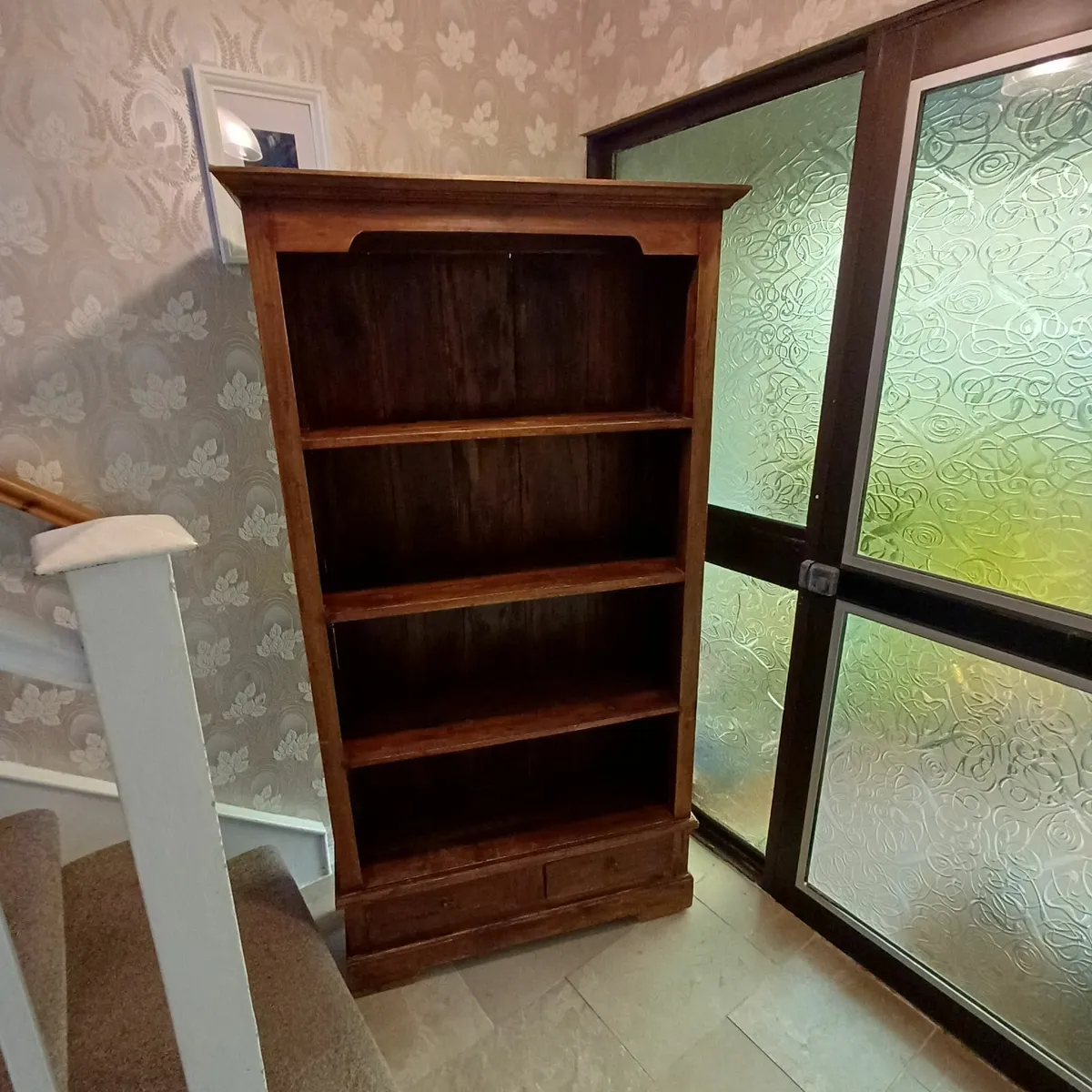 Solid wood shelving unit - Image 1