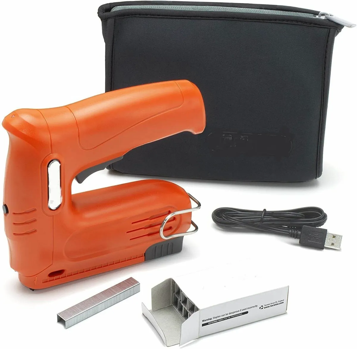 Cordless 4V Stapler Nail Gun for Home Use - Image 1