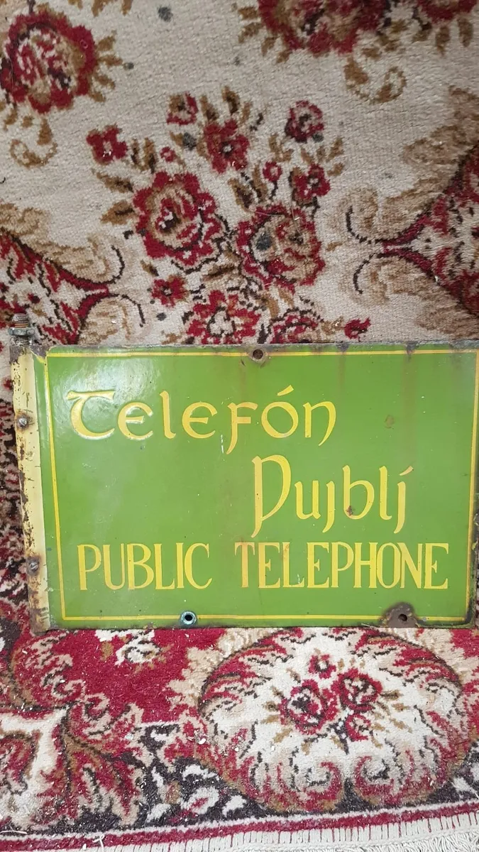 Old Telephone Box  Sign - Image 1