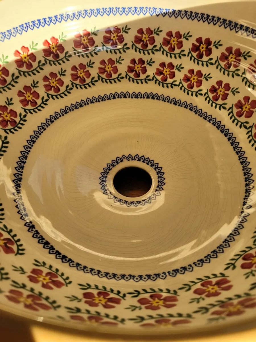 NICHOLAS MOSSE SINK OLD ROSE PATTERN - Image 4