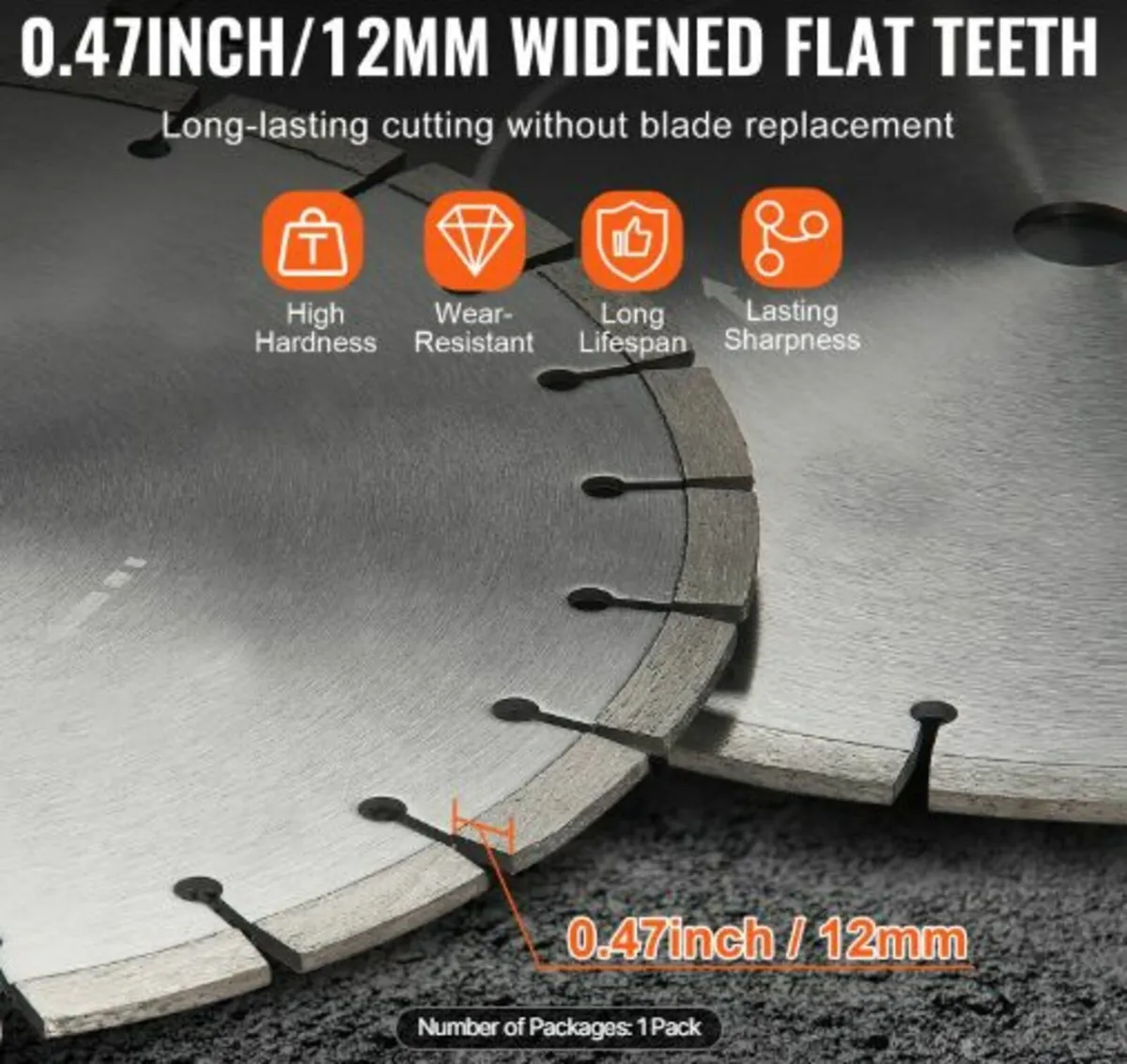 Diamond Blade,14inch/350mm Concrete Saw Blade wet - Image 2