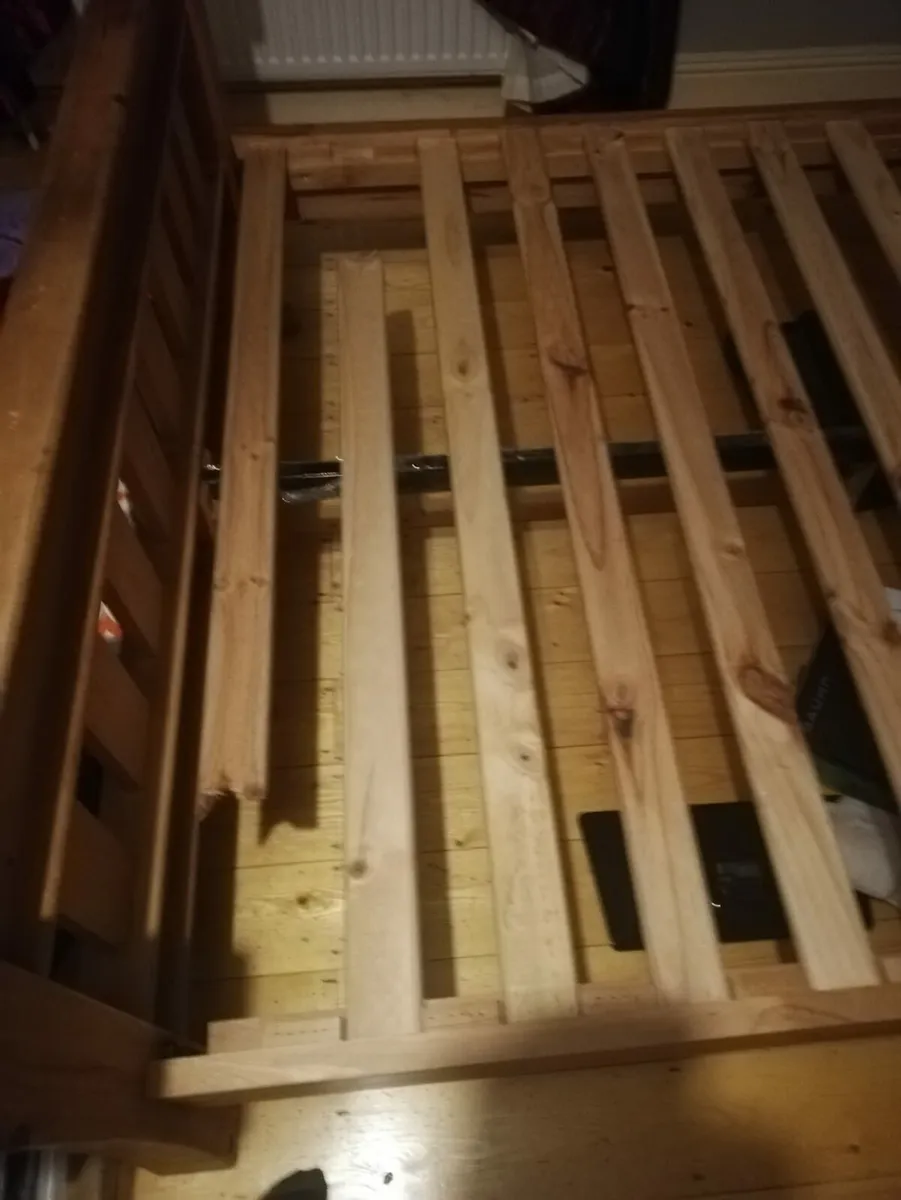 Wood Double Bed Frame - Image 2