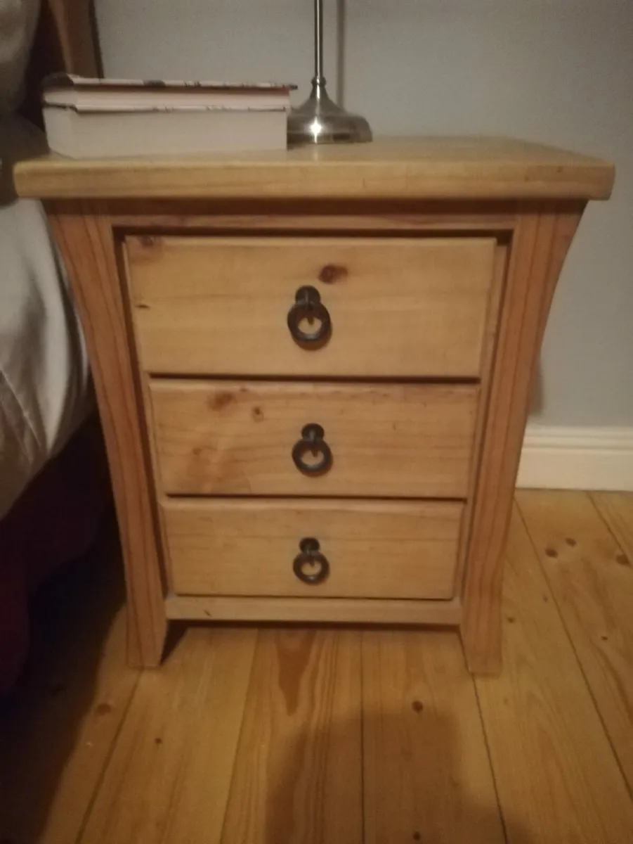2 Wood Side Table Lockers.
