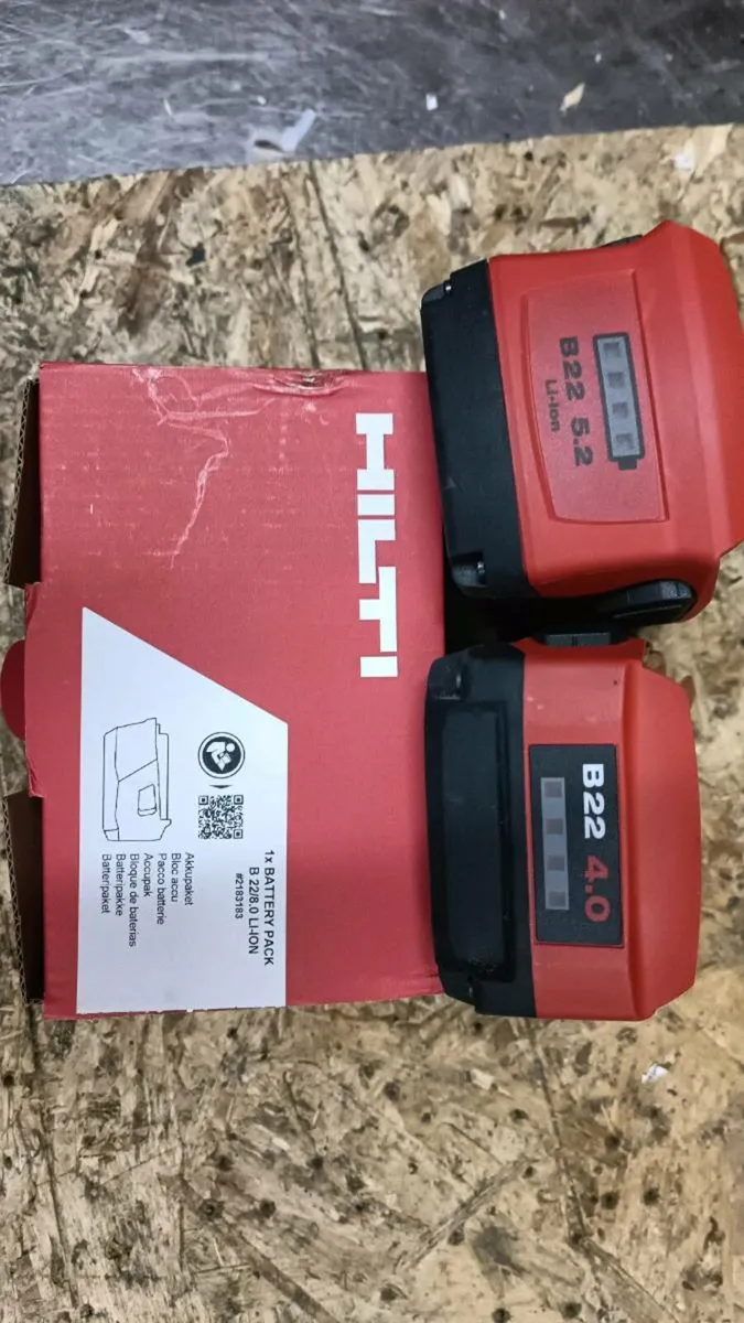Hilti b22 brand new batteries